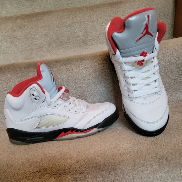 Jordan Other - Nike Air Jordan 5 V Retro Fire Red GS 440888-102 6.5y 8w no box no insoles.  Gre